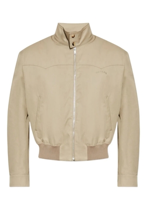 Alexander McQueen zip-up bomber jacket - Neutrals