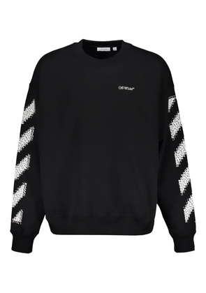 Off-White diagonal-stripes crew-neck sweatshirt - Black