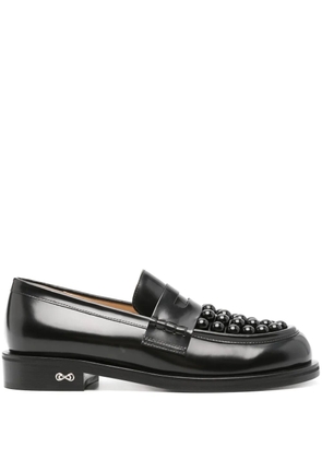 MACH & MACH stud-embellished loafers - Black