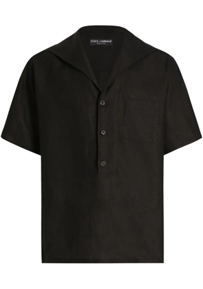 Dolce & Gabbana sailor-collar shirt - Black