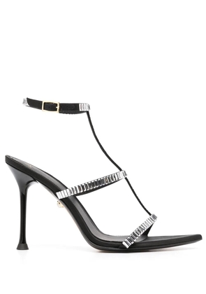 Alevì Lisa 110mm crystal-embellished sandals - Black