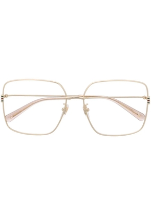 Gucci Eyewear oversize-frame glasses - Gold
