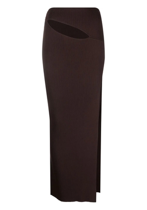Christopher Esber slash-detail maxi skirt - Brown