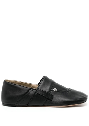 LOEWE pocket-design flat loafers - Black