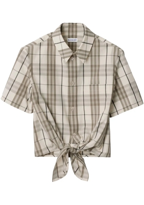 Burberry checked shirt - Neutrals