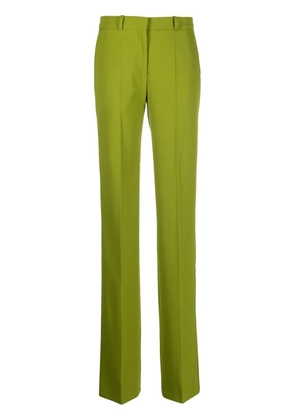 Del Core pressed-crease straight-leg trousers - Green