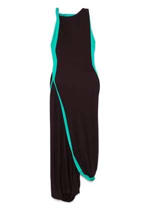 Victoria Beckham side-stripe maxi dress - Brown