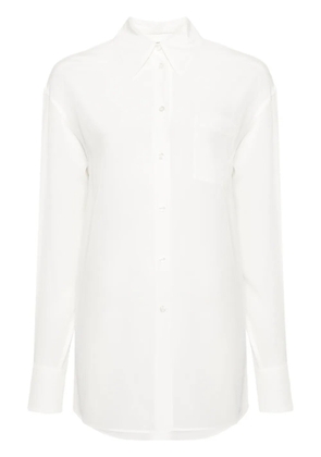 Sportmax crepe de chine silk shirt - White