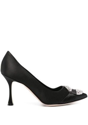 Manolo Blahnik Maida 90mm suede pumps - Black