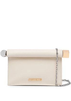 Jacquemus La Petite Pochette Rond Carré cross body bag - Neutrals
