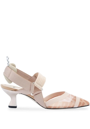 FENDI Colibrì FF motif slingback pumps - Pink