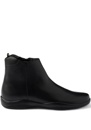 Prada leather ankle boots - Black