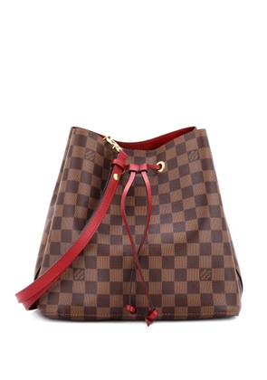 Louis Vuitton Pre-Owned NeoNoe Handbag Damier with Leather MM bucket bag - Brown