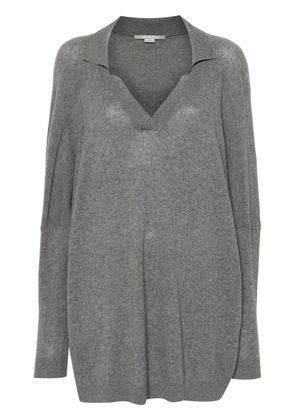 Stella McCartney mélange polo sweater - Grey