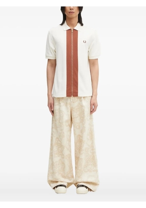 Fred Perry zip-panelled shirt - White