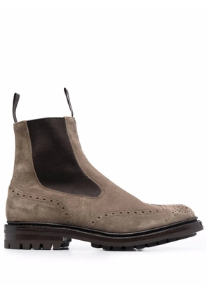 Tricker's slip-on suede boots - Brown