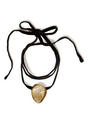 TWINSET hammered-pendant necklace - Gold