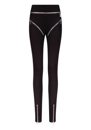 AREA Zipper Brief leggins - Black