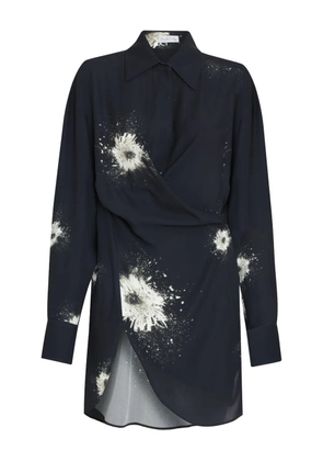 Gloria Coelho draped print top - Black