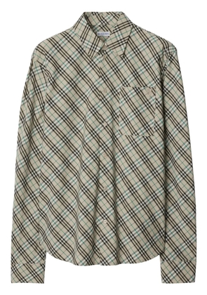 Burberry Check-pattern shirt - Green