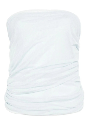 Christopher Esber draped strapless top - Blue