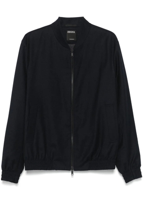 Zegna wool bomber jacket - Blue