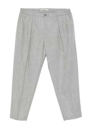 Briglia 1949 pinstripe pleated trousers - Grey