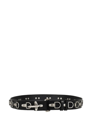 THUG CLUB leather belt - Black