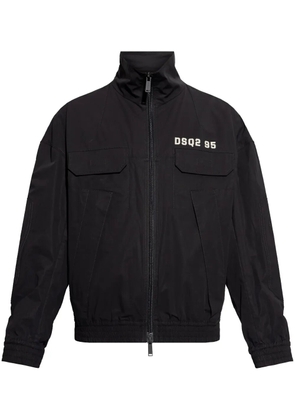 DSQUARED2 logo-print jacket - Black