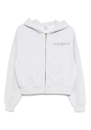 Sporty & Rich printed cotton hoodie - Grey