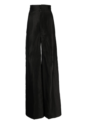 Rick Owens high-waist wide-leg trousers - Black