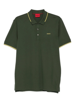 HUGO tipped polo shirt - Green