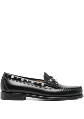 G.H. Bass & Co. studded-detail leather loafers - Black
