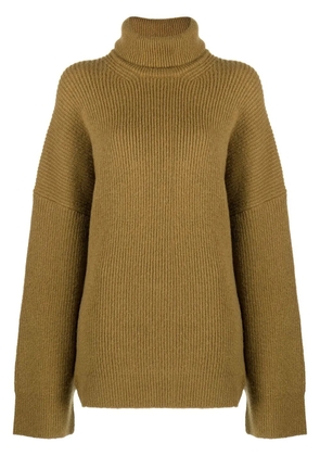 The Attico Grace high-neck jumper - Green