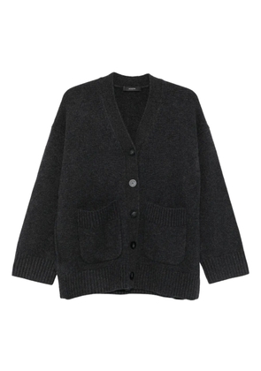 JOSEPH patch-pocket buttoned cardigan - Grey