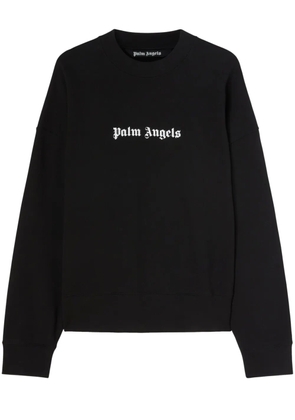 Palm Angels logo-print crew-neck sweatshirt - Black