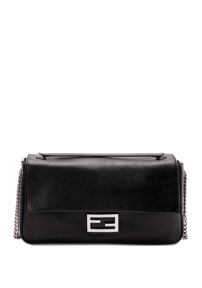 FENDI leather baguette shoulder bag - Black
