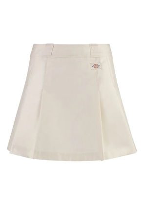 DICKIES pleated mini skirt - Neutrals