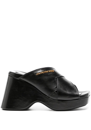 Alexander Wang Float 105mm platform leather sandals - Black