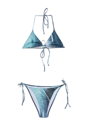 Jean Paul Gaultier Water printed bikini - Blue
