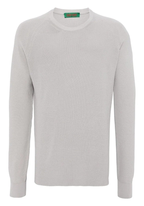 Casey Casey rib-stitch crepe-cotton jumper - Grey