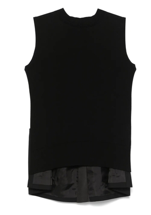 sacai colourblock vest - Black