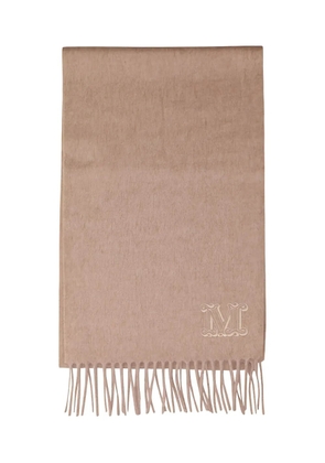 Max Mara embroidered-fringe scarf - Neutrals