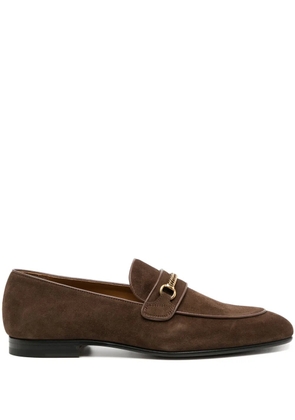TOM FORD leather loafers - Brown