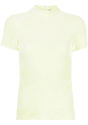 Alexander Wang mock-neck velour top - Yellow