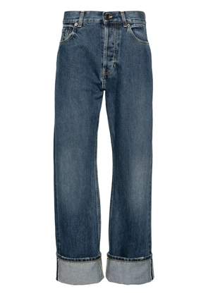 Alexander McQueen Turn-Up straight-leg jeans - Blue