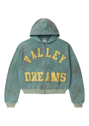 Vale Bank zip-up hoodie - Green