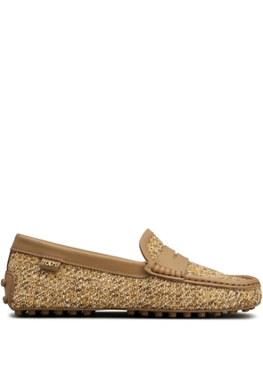 Tod's tweed loafers - Neutrals