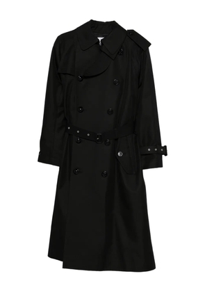 sacai belted double-breasted coat - Black