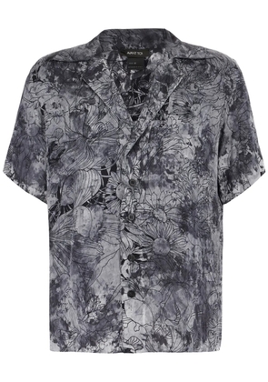 Avant Toi floral-print shirt - Grey